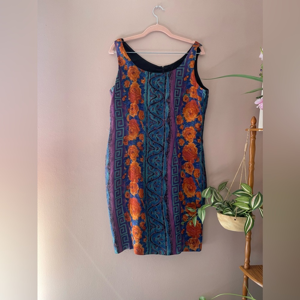 Y2K Abstract Print Body-con Mini Dress